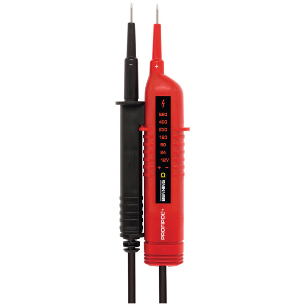 Benning 020023 PROFIPOL+ Two-Pole Voltage Tester Continuity, IP54 ...