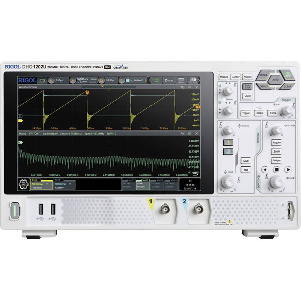 Rigol MSO5204 Series Digital Oscilloscope, 200MHz, 8GS/s, 9" Display
