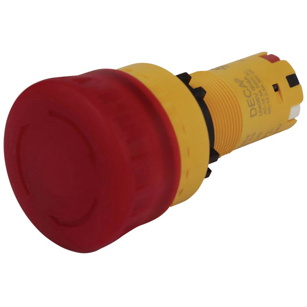 Deca CP2E-LVE01Q4R Emergency Stop Button 24V DC/AC 8A IP66