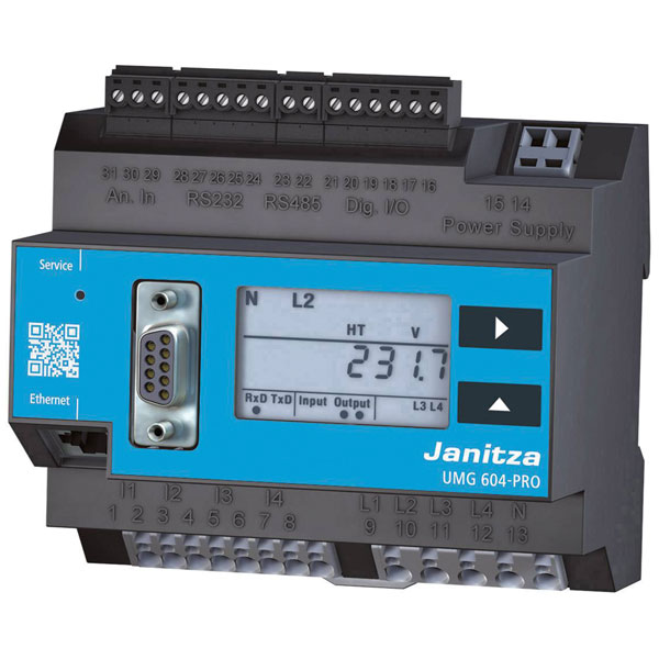 Janitza 5216222 UMG 604-PRO Power Quality Analyser 24V Advanced Fu...