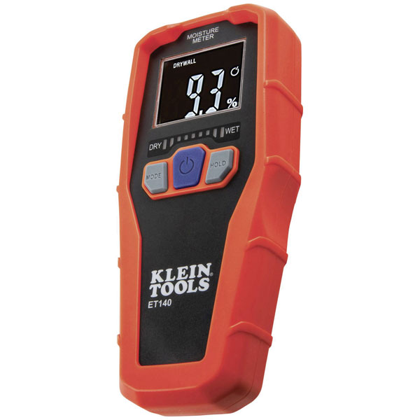 Klein Tools ET140 Moisture Meter 0-100% Building 0-55% Wood Non-da...