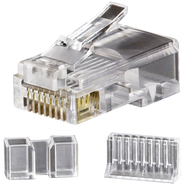Klein Tools VDV826-603 Modular RJ45 Plug CAT6 8P8C Transparent 1piece