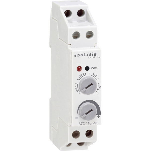 Müller 23384 DIN-Rail Dimmer Grey LED/Incandescent/Halogen/Energy-...