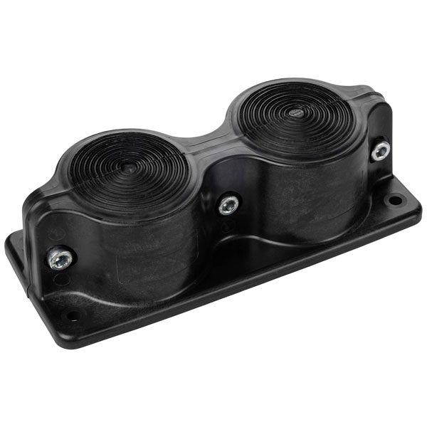 Trelleborg 107701 TMS-B24-SFLL-BK IP54 Cable Grommet Polyamide Black