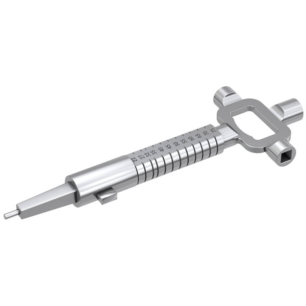 BASI 668NK Universal Key Silver, Versatile Socket Wrench for Const...