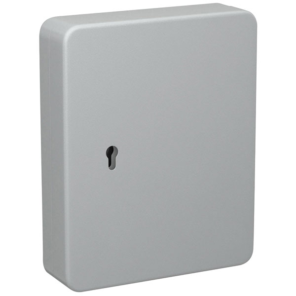 BASI 2171-0100 Key Cabinet Grey Metal 100 Hooks Wall Mountable
