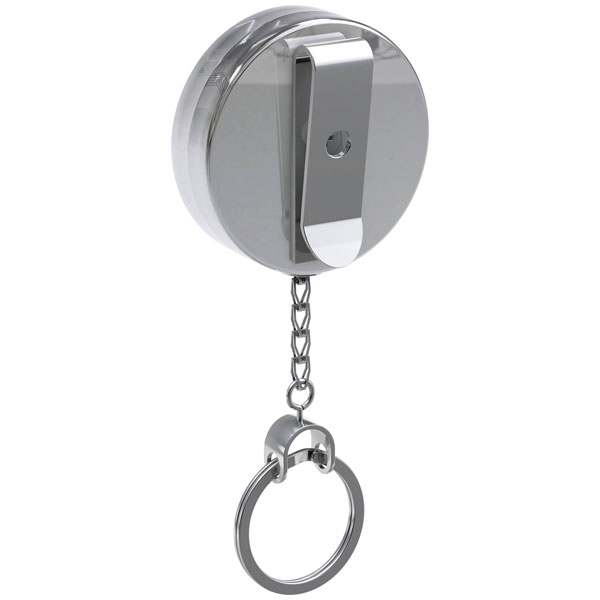 Basi 0006-0555 Key Clip Silver 60cm pull-out chain for belts