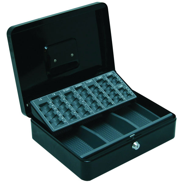 BASI 2100-0800 EGK 100 Cash Box Steel Black 300x90x240 mm 8 Coin Slots