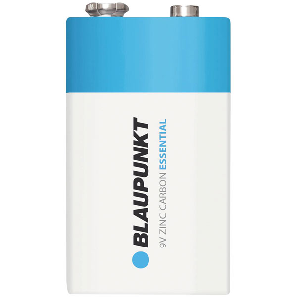 Blaupunkt 30000017 Battery Zinc Carbon -  9V PP3 Single Piece
