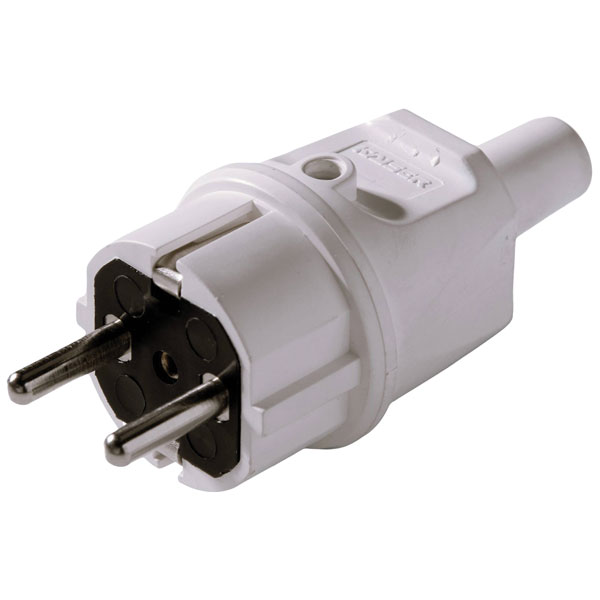 Martin Kaiser 520/sw Safety Plug 250V Black IP20 Reconnectable Type F