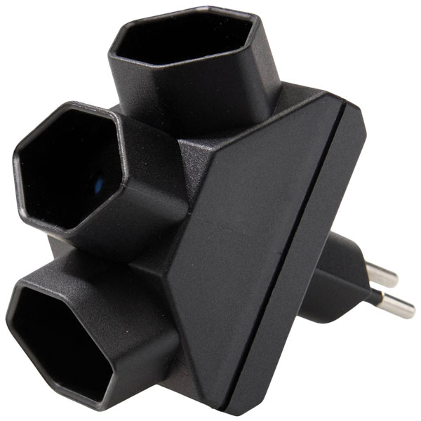 Martin Kaiser 591/sw Travel Adapter Splitter, 3-Way, Type J, Earth...