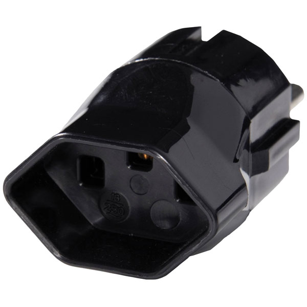 Martin Kaiser 167/sw Travel Adapter Type J Plug with Earth Contact...