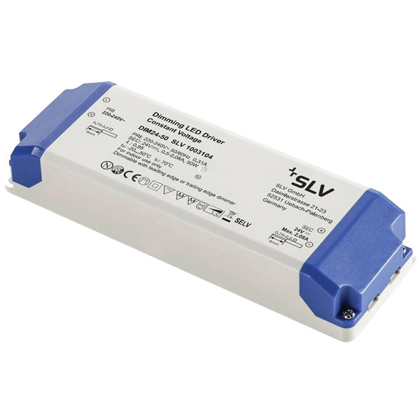 SLV 1003104 LED Transformer 50W 24V Dimmable TRIAC Power Supply