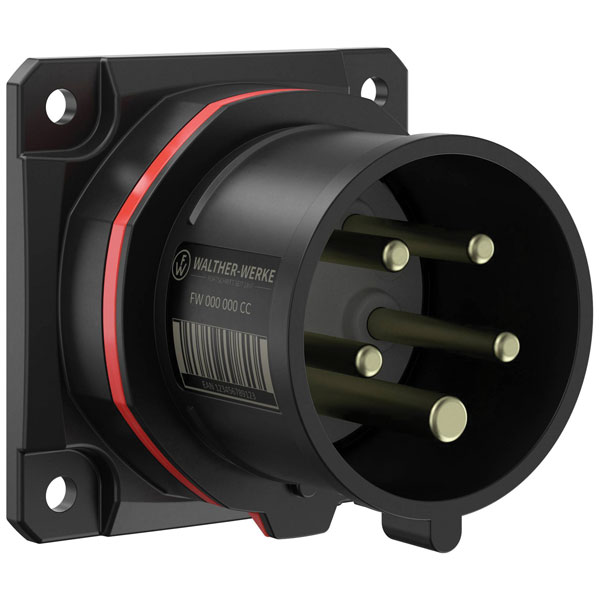 Walther Werke FW610506SK CEE Plug 16A 5P 400V IP54 Straight 1 Pc