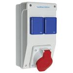 Walther Werke 6920117 CEE Power Distributor, 32A, RCD, 3 MCB, 16A Output