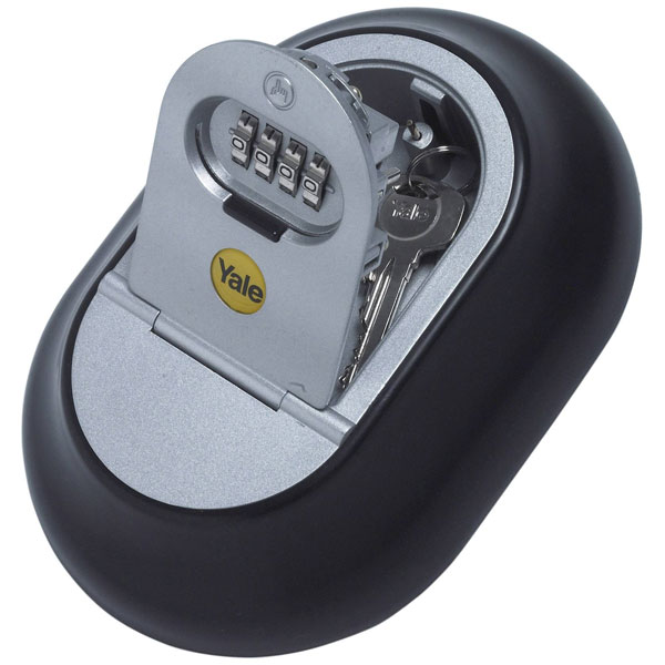 YALE YKB/200/BB2 Key Cabinet 20 Hooks Black, Keep Keys Organised