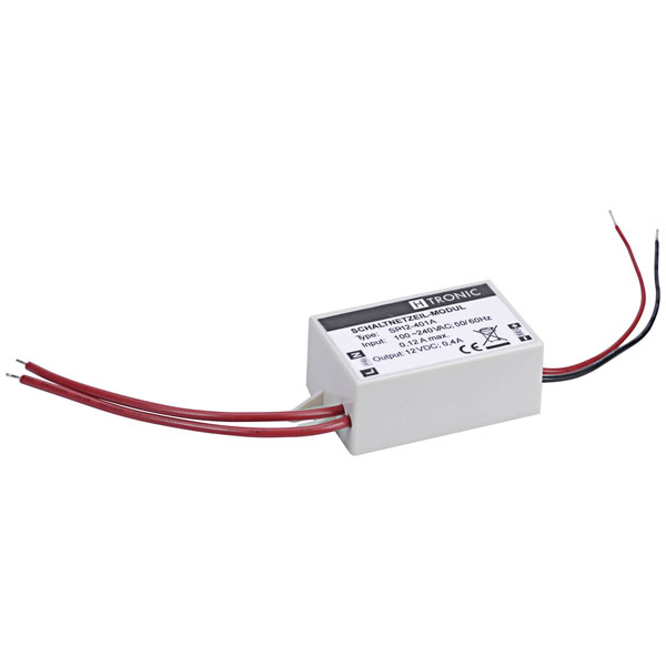 H-Tronic 1190085 PSU 12V DC 0.4A Compact Short-Circuit Protection