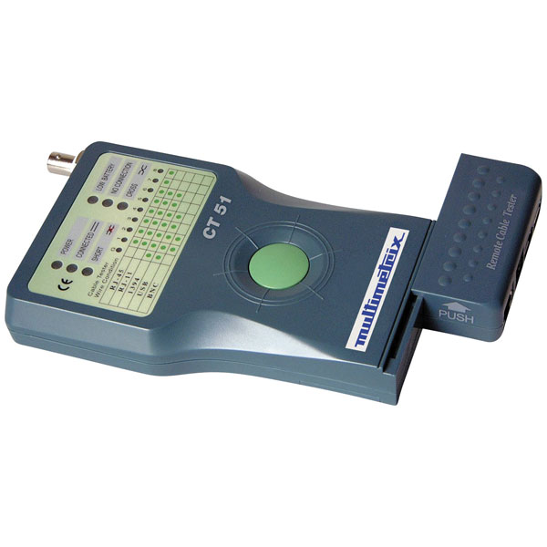 Multimetrix P06237901 CT 51 Cable Tester: RJ-45 RJ-11 USB IEEE 139...