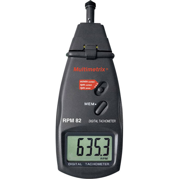 Multimetrix P06236902 Tachometer Digital Contact/Contactless RPM M...