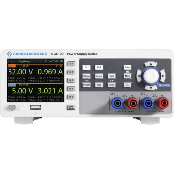 Rohde & Schwarz 5601.8002.05 NGA142 Bench PSU 100V 2A 80W 2 Outputs