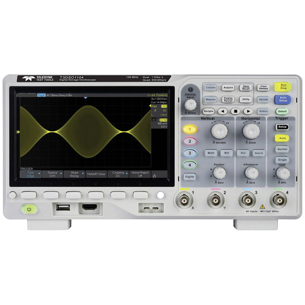Teledyne LeCroy T3DSO1102 Digital Oscilloscope 100MHz 1GSa/s 14Mpts