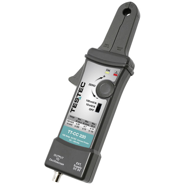 Testec 15322 TT-CC Clamp Meter Adapter 50mA-100A AC/DC 300kHz DMM ...