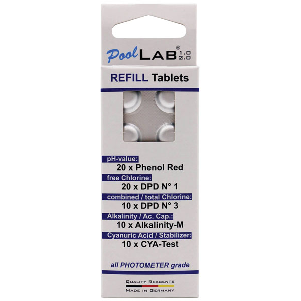 Water ID TbsHGC50 PoolLab Tablets 50 Glycine Tablets for Ozone Testing