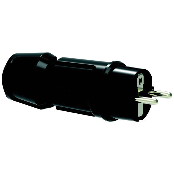 Bals 7372 Safety Plug, 250V, 16A, Black, IP44, Screw Terminal, Pol...