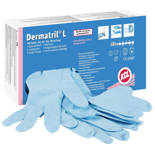 KCL 759-10 SivoChem Nitrile Disposable Gloves XL 40 pieces CAT III