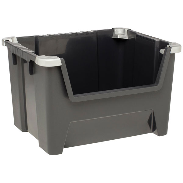 Keter 217855 Tool Box Black Durable Robust Stackable 45L Ideal for...