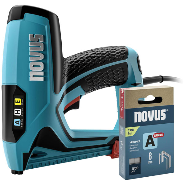 Novus 031-0369 J-150 Electric Stapler, Long Nose, Ergonomic, 3m Cable