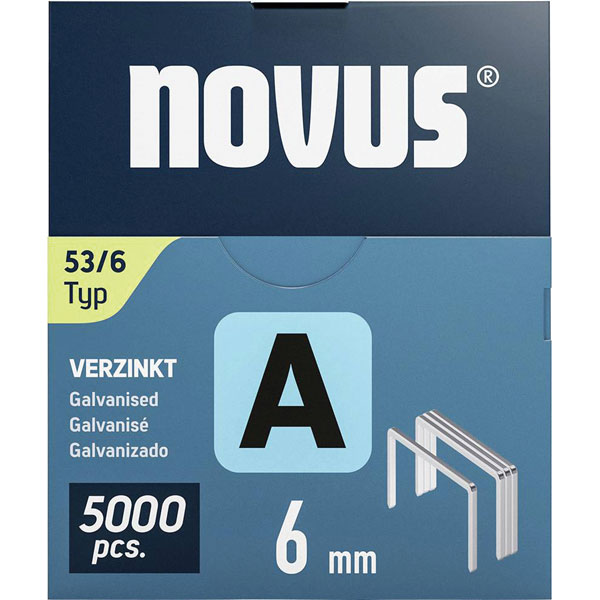 Novus 042-0763 Staple Strip Type 53, 5000 pieces, 10x11.3mm Fine Wire
