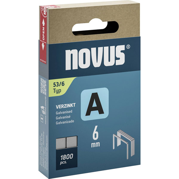 Novus 042-0774 Staple Strip 1800 pieces Type 53 8x11.3mm for Tackers