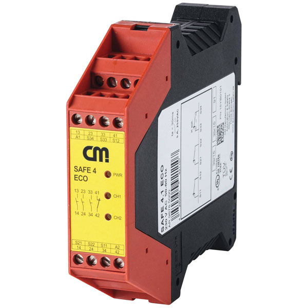 CM Manufactory 45317 Safety Relay SAFE 4.2eco 24V DC/AC Manual/Aut...