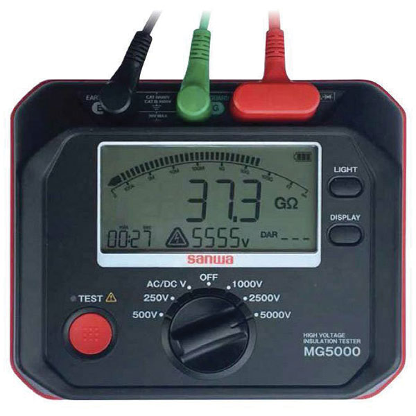 Sanwa 9998404095 MG5000 Insulation Tester 250-5000V 1 TO 1 piece(s)