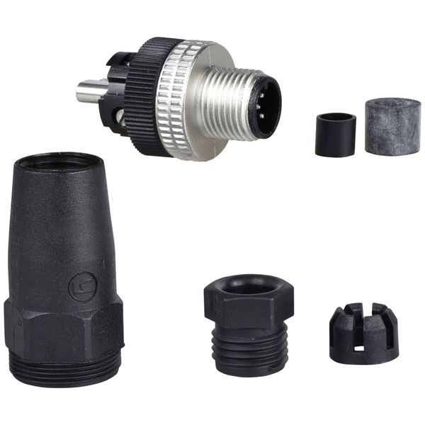 Telemecanique XZCC12MDM50B Sensor Connectors 5-Pin Straight Plug 1...