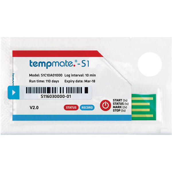 Image of Template S1C10A01000 S1 v2 Temperature Data Logger -30 to +70°C US...