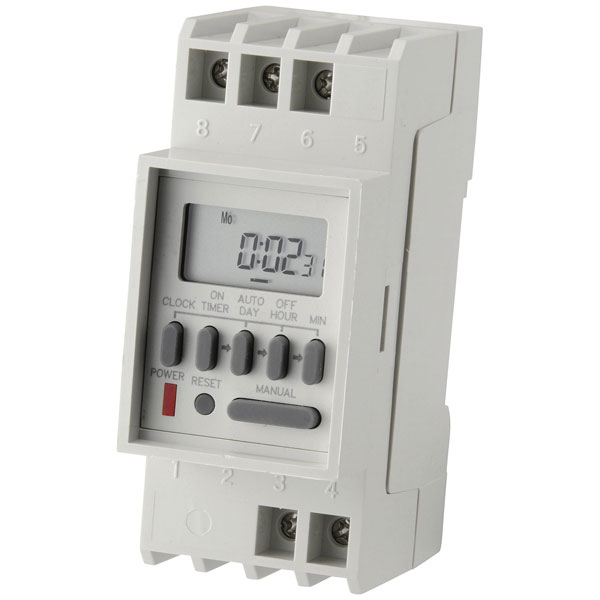 C-Control CC-6432033 TM-848-2 Timer 230V AC 4000W DIN Rail 35mm