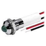 CML 19040353/6 LED Indicator Red Light 24V DC 80mcd Chrome Reflector