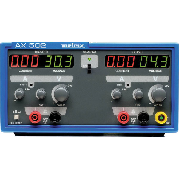 Metrix AX0502A AX 502 Bench PSU 0-30V DC 0-2.5A 2x Outputs Reliable