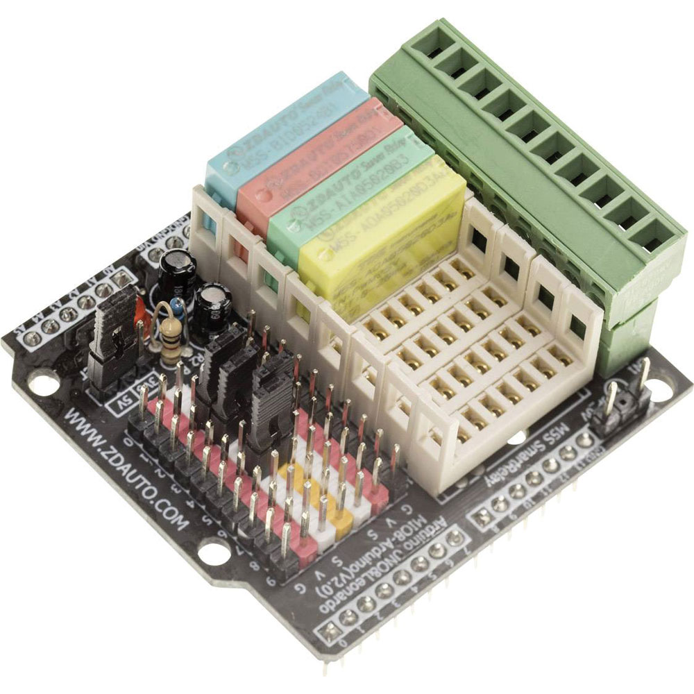 ZDAuto MIO-UNO Starter-Kit Arduino UNO Shield, 4 I/O Modules Expansion ...