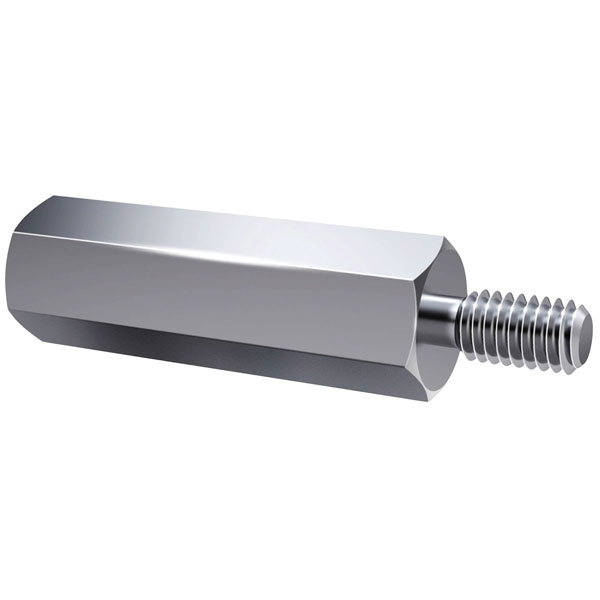 Axxatronic II-ST-3-55-12 Spacer 12mm M3 Steel Zinc Plated Threaded...