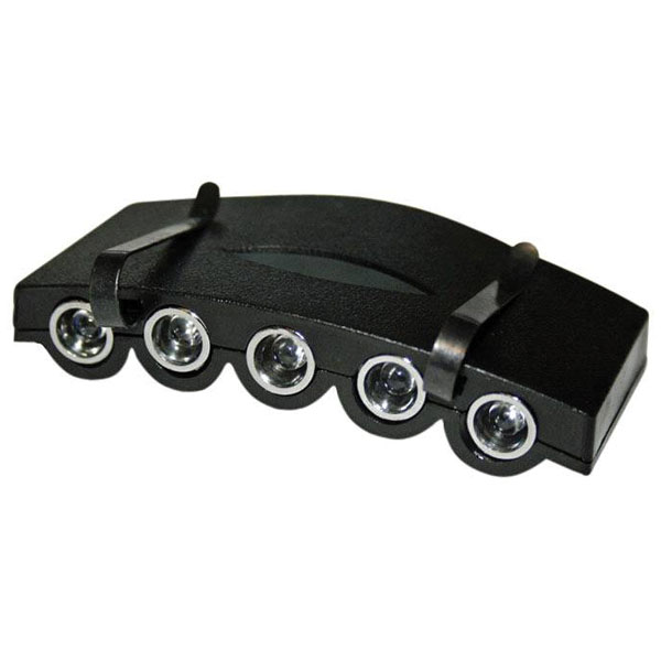 Berger & Schröter 30798 5Lights LED Cap Light Bright Hands-Free Ba...