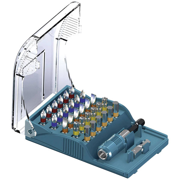 Heller 28913 Bit Set 32-Piece Phillips Pozidriv Slot Star Allen