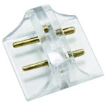 LEDmaxx LCV10 LED connect In-line Connector 2-Piece Set Transparent