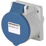 MENNEKES 1668 TwinCONTACT Socket 16A 3-Pin 230V Splash Proof