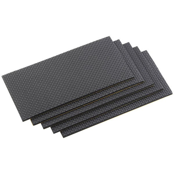 Metafranc WU0645726 Felt Pads Self-Adhesive Square Black 200x100 mm