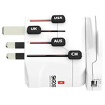Skross 1.302539 Travel Adapter Pro World & USB Connects in 205 Countries