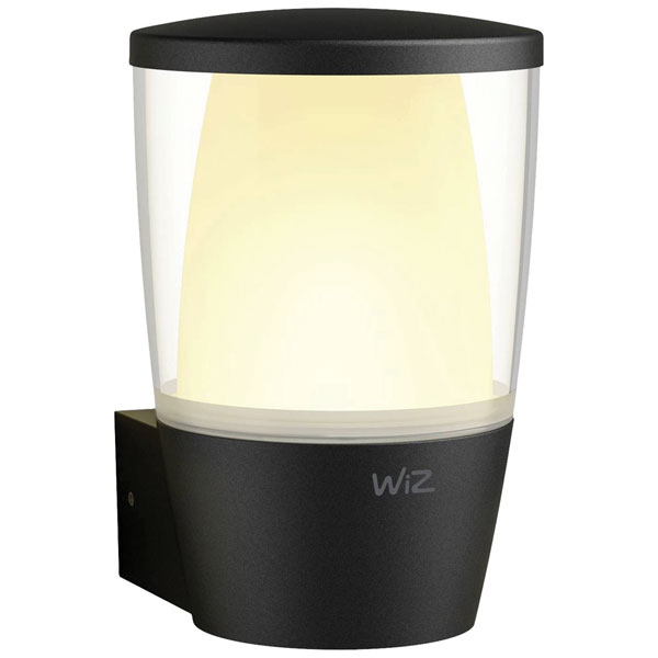 Philips 8720169071254 WiZ LED Outdoor Wall Light Smart Control Black