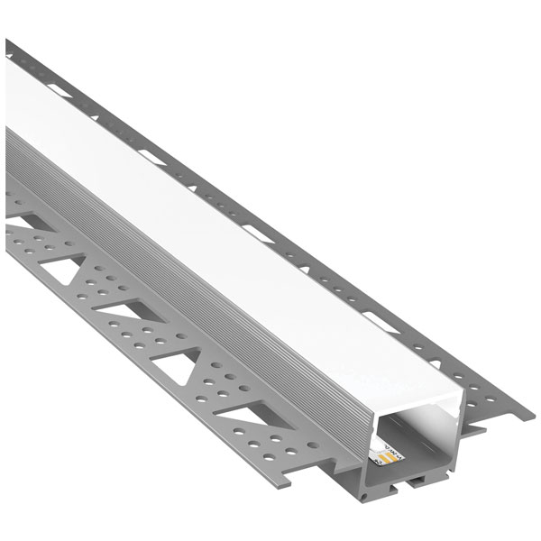 Barthelme 62399881 CATania U-Section Rail Aluminium 1m for Corner Use